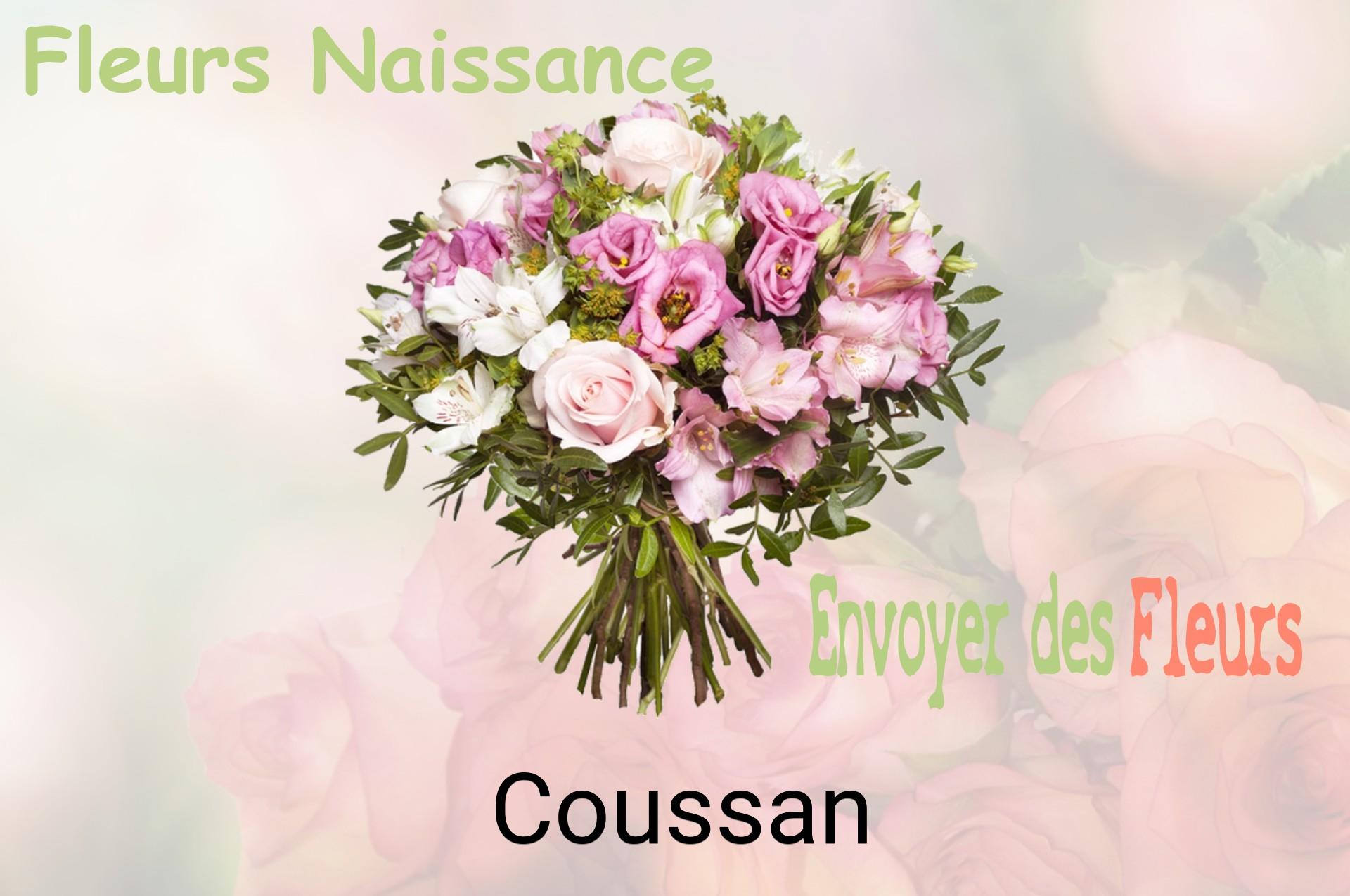 Bouquet de fleurs de naissance livré à Coussan
